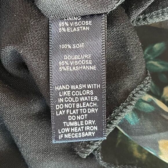 Floral Off / On Shoulder Silk Blouse - Picture 10 of 10